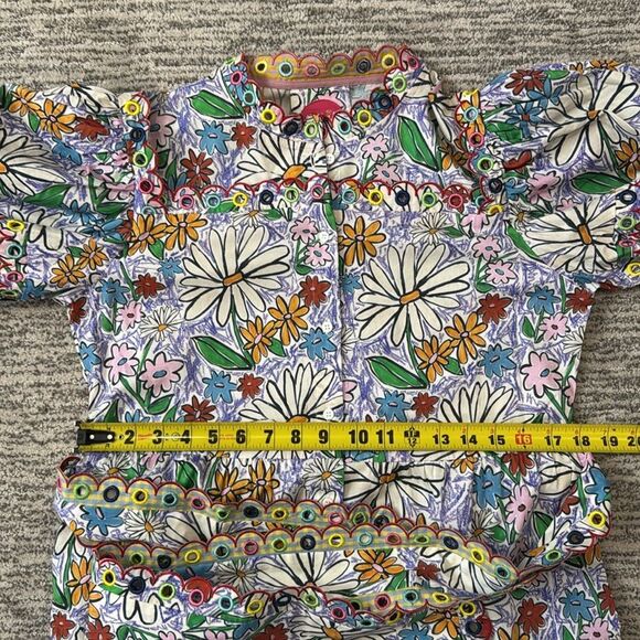 NWT Celia B Oliver MIDI Dress in Embroidered Floral Crayon XL - Picture 12 of 16